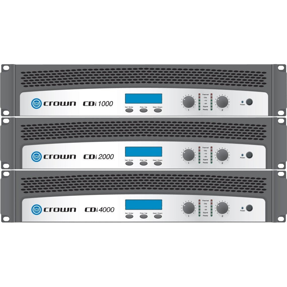 Crown CDi 4000 Two-Channel, 1200-Watt @ 4Ω, 70V/140V Power Amplifier