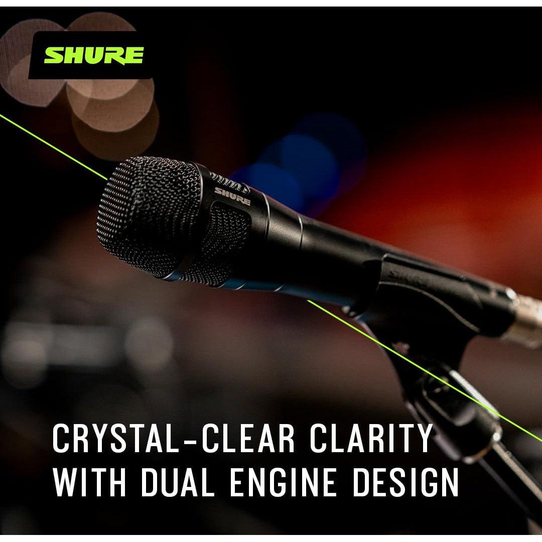 Shure Nexadyne 8/S - SuperCardioid Dynamic Vocal Microphone with Dual-Engine Technology, Focused Sound Capture, Reliability - Ideal for Vocalists Needing Maximum Isolation, Precise Sound Control