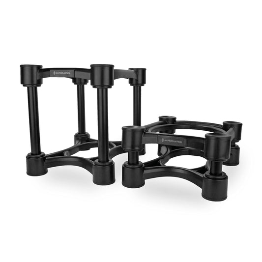 IsoAcoustics Iso-Stand Series Speaker Isolation Stands with Height & Tilt Adjustment: Iso-200 (7.8” x 10”) Pair