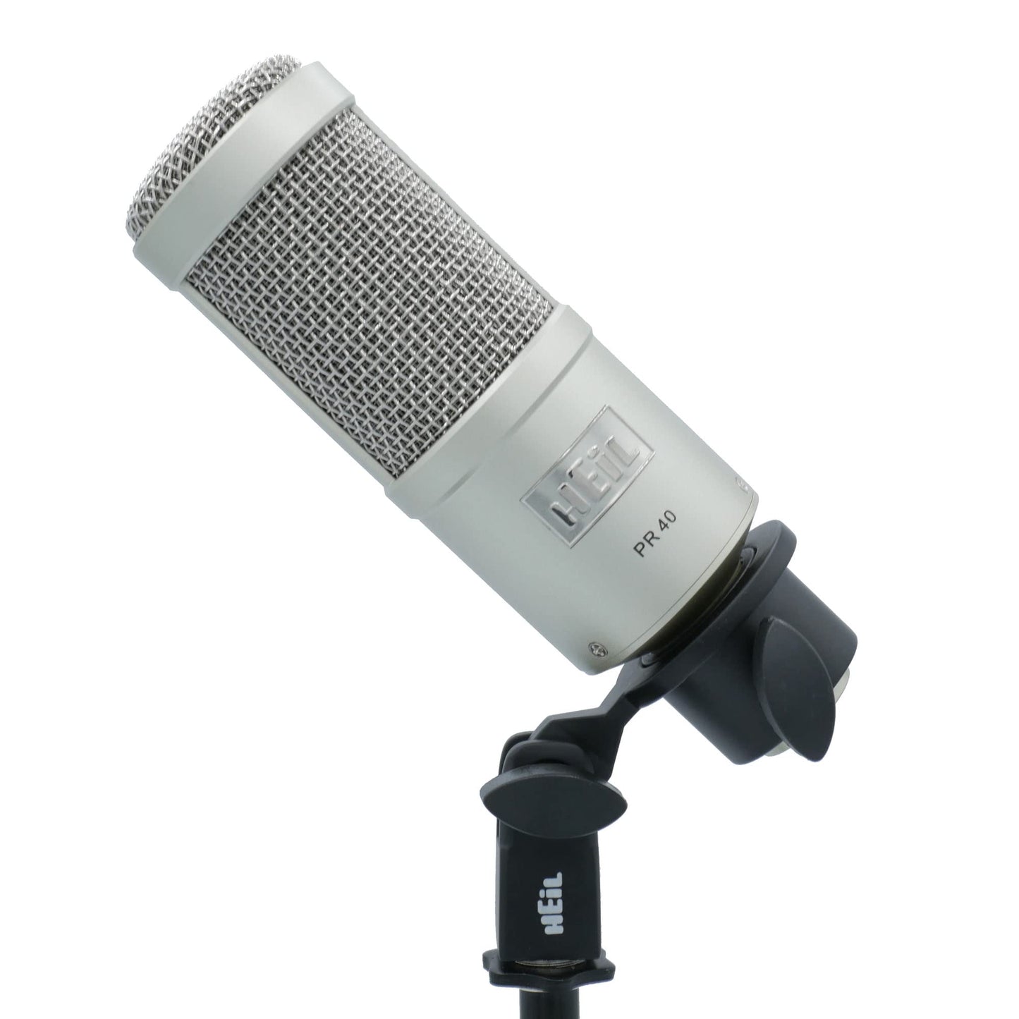 Heil PR 40 Dynamic Microphone for Streaming, Podcast, Recording, and Broadcast, XLR Microphone for Live Music, Wide Frequency Response, Smooth Sound, Superior Rear Noise Rejection - Champagne