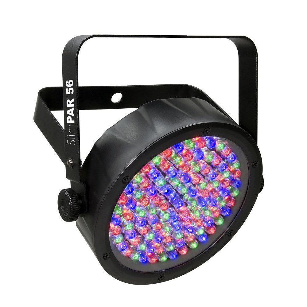 CHAUVET DJ SlimPAR 56 LED PAR Can Wash Light w/Built-In and Sound Activated Modes , Black