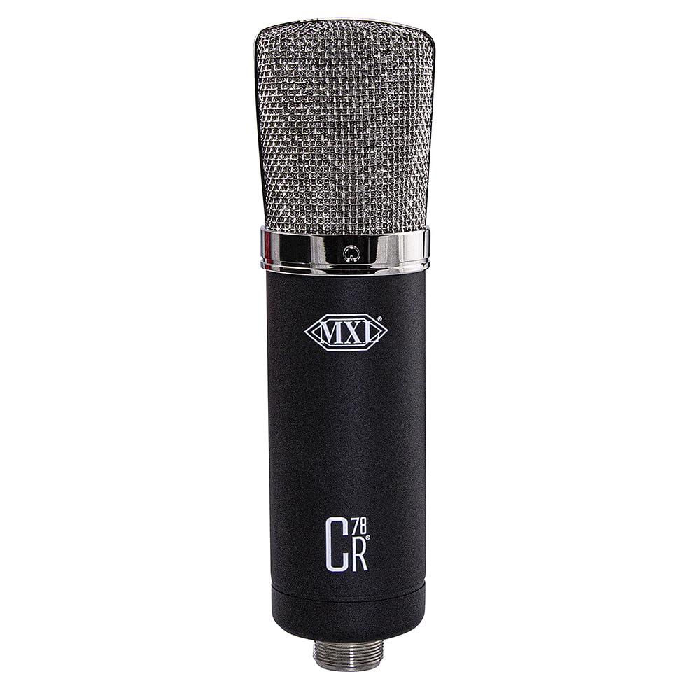 MXL CR78 Large Diaphragm Condenser Microphone - Precision Audio Capture for ASMR, Voiceovers, and Acoustic Instruments