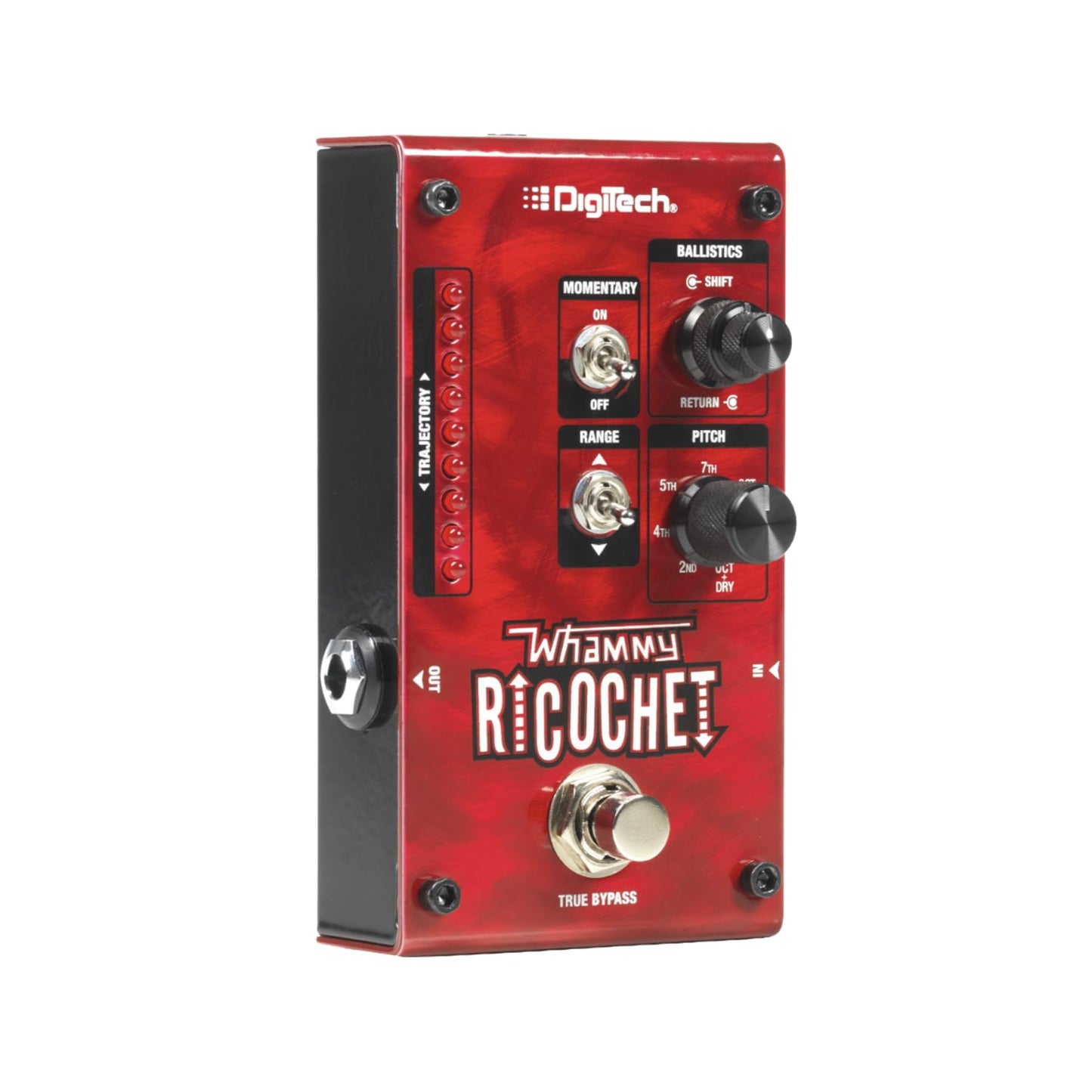 DigiTech Mini Pitch Acoustic Guitar Effect Pedal, Red (Whammy Ricochet)