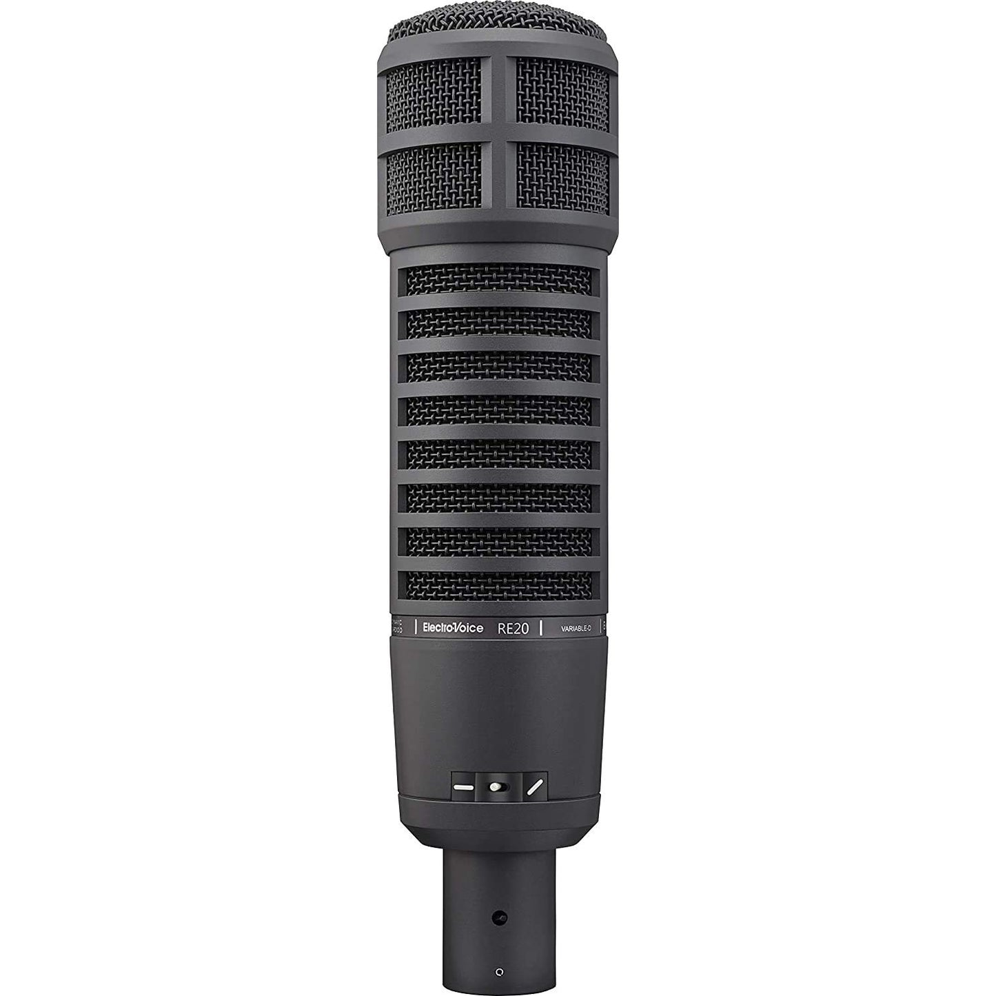 Electro-Voice RE20-BLACK Dynamic Broadcast Announcer Microphone, Black (RE20)