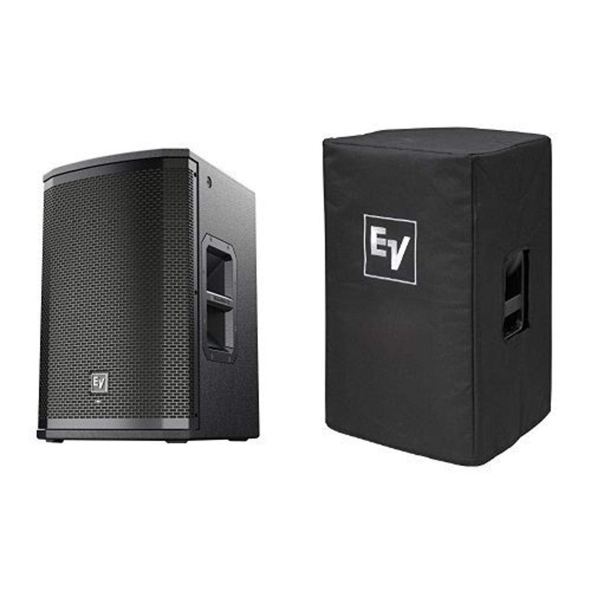 Electro-Voice ETX10PUS ETX-10P 10" 2 Way 2000W Full Range Powered Loudspeaker with Electro-Voice ETX10PCVR ETX-10P-COVER Padded Cover