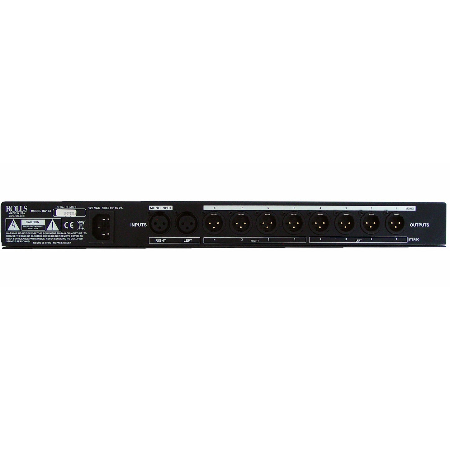 Rolls RA163 8-Channel Distribution Amplifier