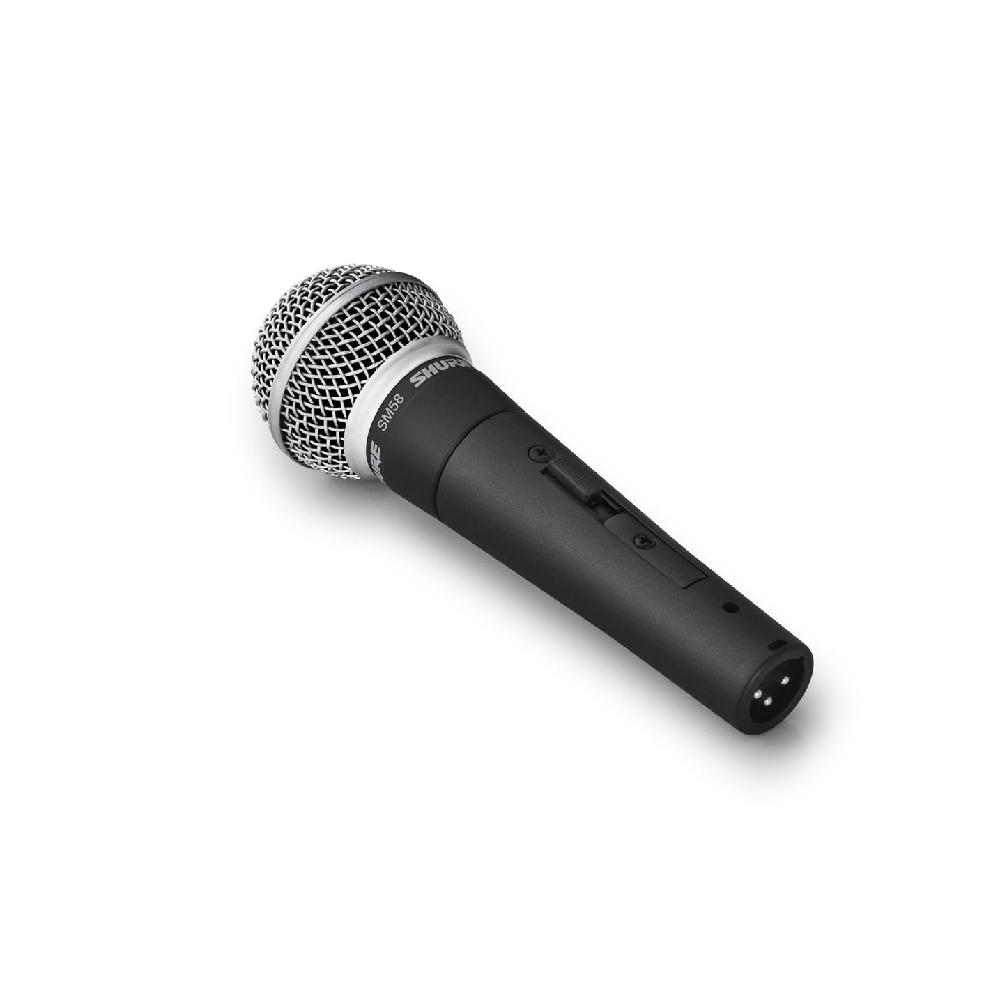 Shure SM58S Cardioid Dynamic Vocal Microphone with On/Off Switch, Pneumatic Shock Mount, Spherical Mesh Grille with Built-in Pop Filter, A25D Mic Clip, Storage Bag, 3-pin XLR Connector