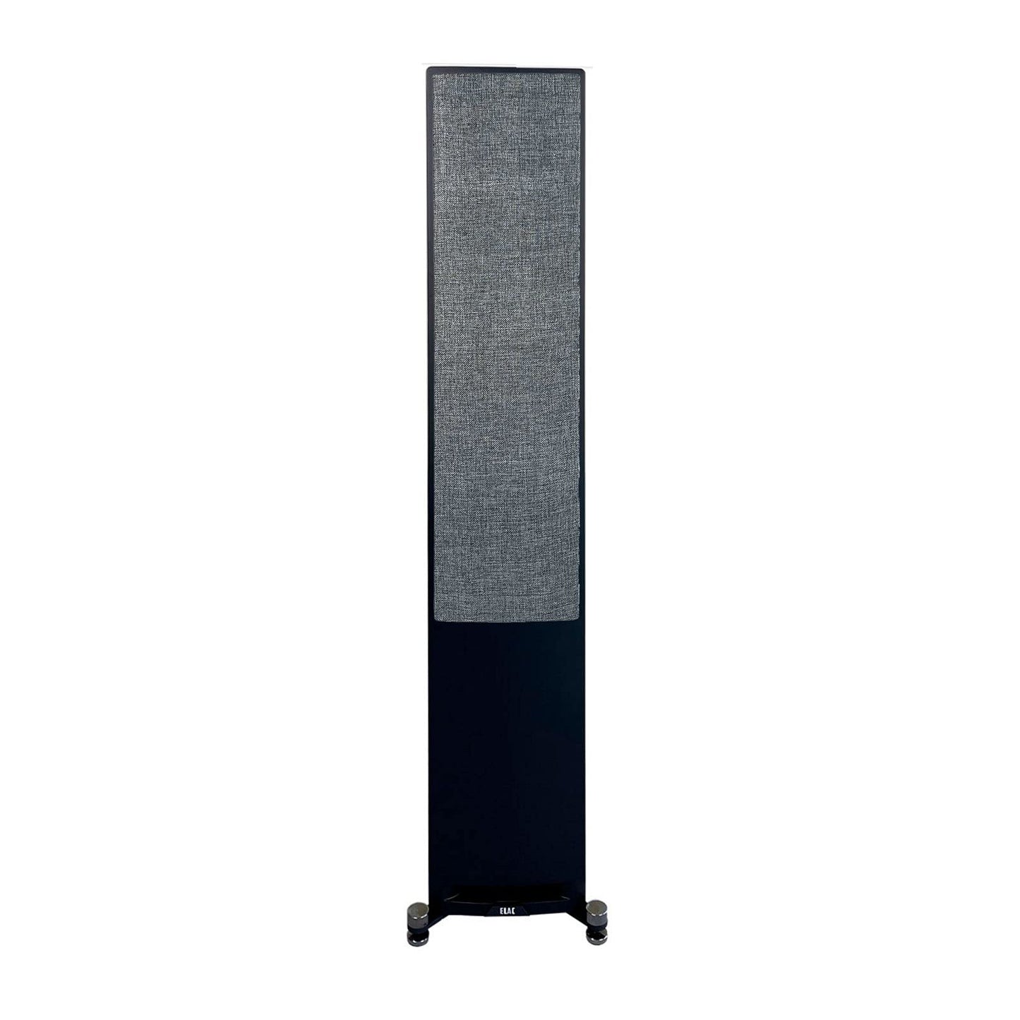 ELAC Uni-Fi Reference 3-Way 5-1/4" Floor Standing Speaker, Oak or Walnut Tower Speaker for Home Theater and Stereo System, Black Baffle with Walnut Sides