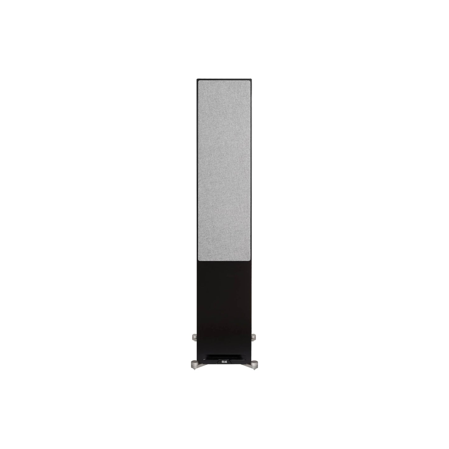 ELAC Debut Reference Floor Standing Speaker, Walnut or Oak Single Tower Speaker for Home Theater, Black Baffle with Walnut Sides