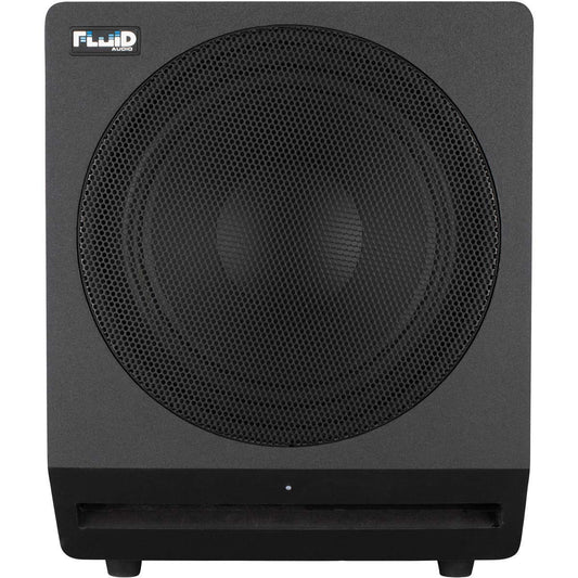 Fluid Audio FC10S: 10-inch Powered Reference Studio subwoofer, 200W Class D, 20-200Hz, auto stanby, GND Lift