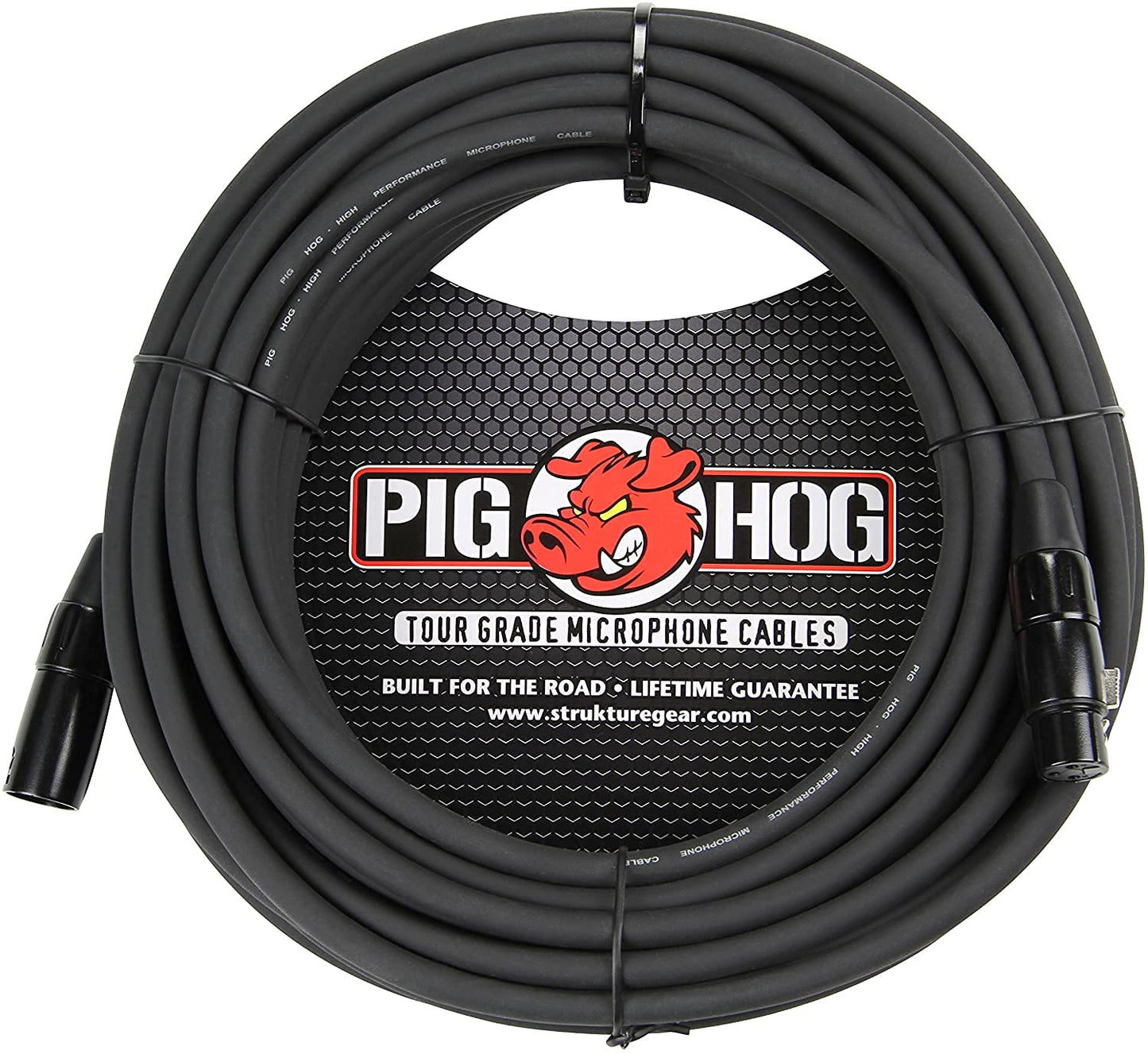 Pig Hog PHM50 High Performance 8mm XLR Microphone Cable, Black , 50 Feet