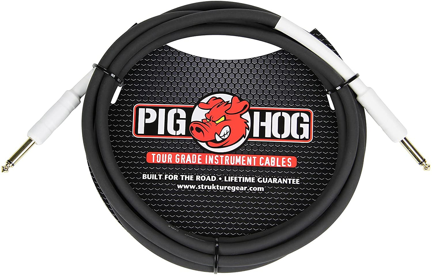 Pig Hog PH3 High Performance 8mm 1/4" Guitar Instrument Cable, 3 Feet