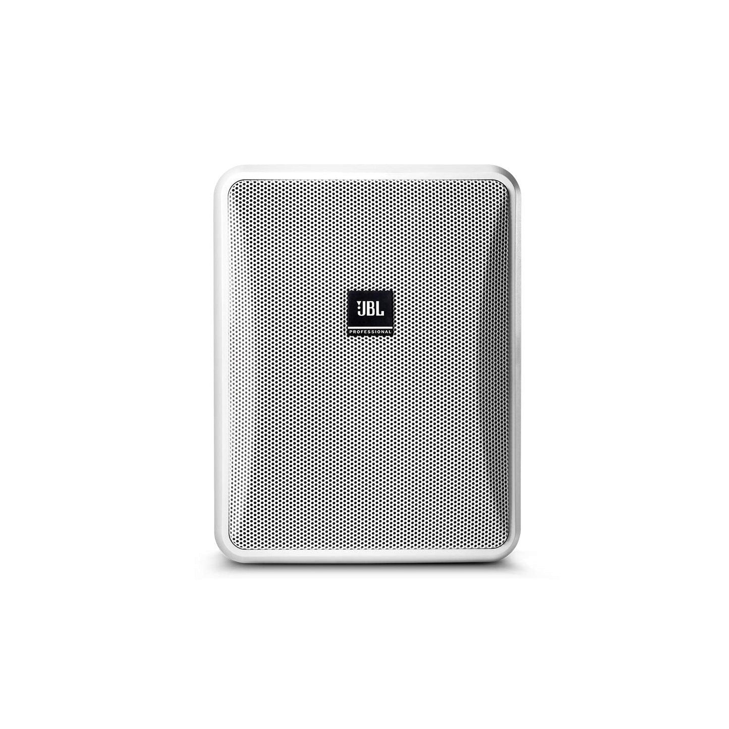 JBL Professional Control 25-1L-WHCompact 8-Ohm Indoor/Outdoor Background/Foreground Speaker, White, Sold as Pair