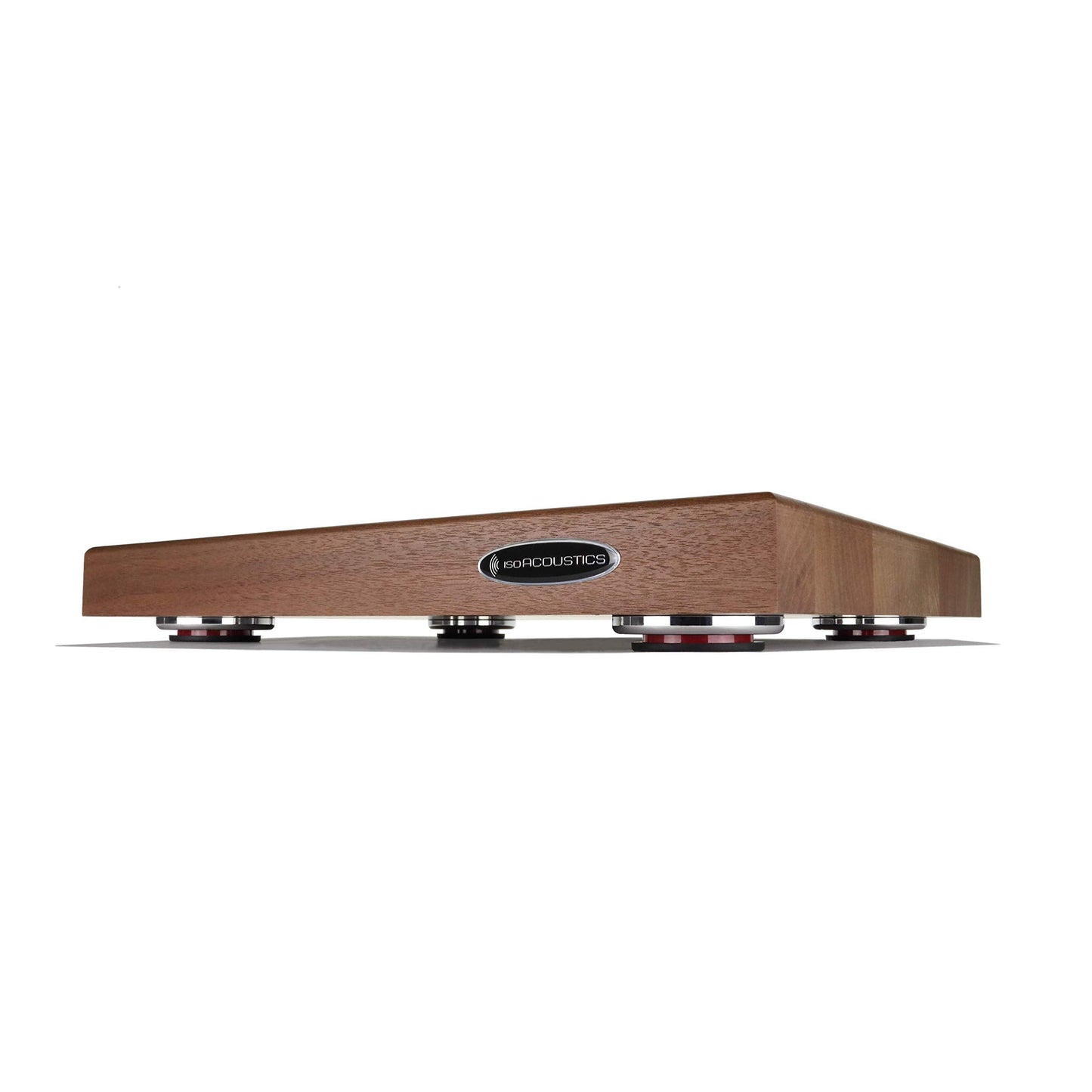 IsoAcoustics Delos Turntable Isolation Butcher Block Series: 1815W1 (18" W x 15" D x 1.75" H) Walnut