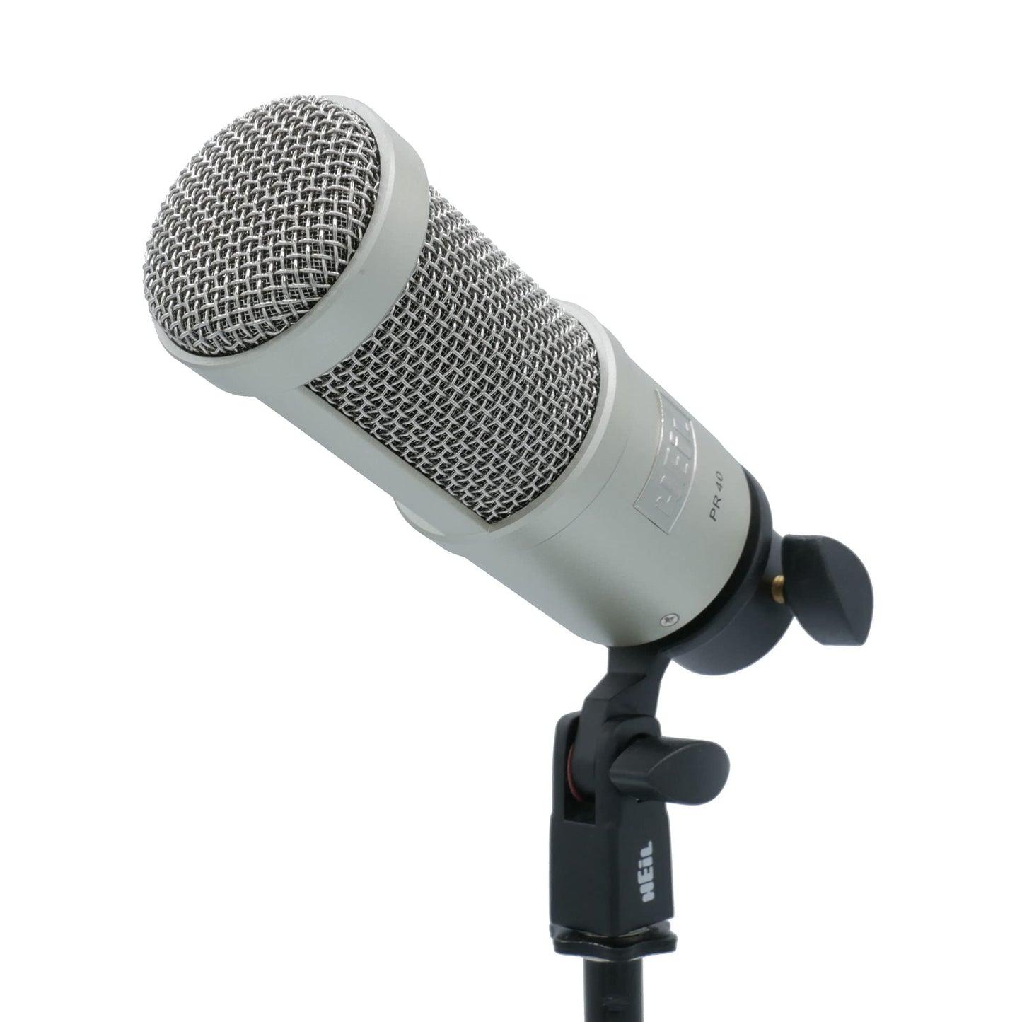 Heil PR 40 Dynamic Microphone for Streaming, Podcast, Recording, and Broadcast, XLR Microphone for Live Music, Wide Frequency Response, Smooth Sound, Superior Rear Noise Rejection - Champagne