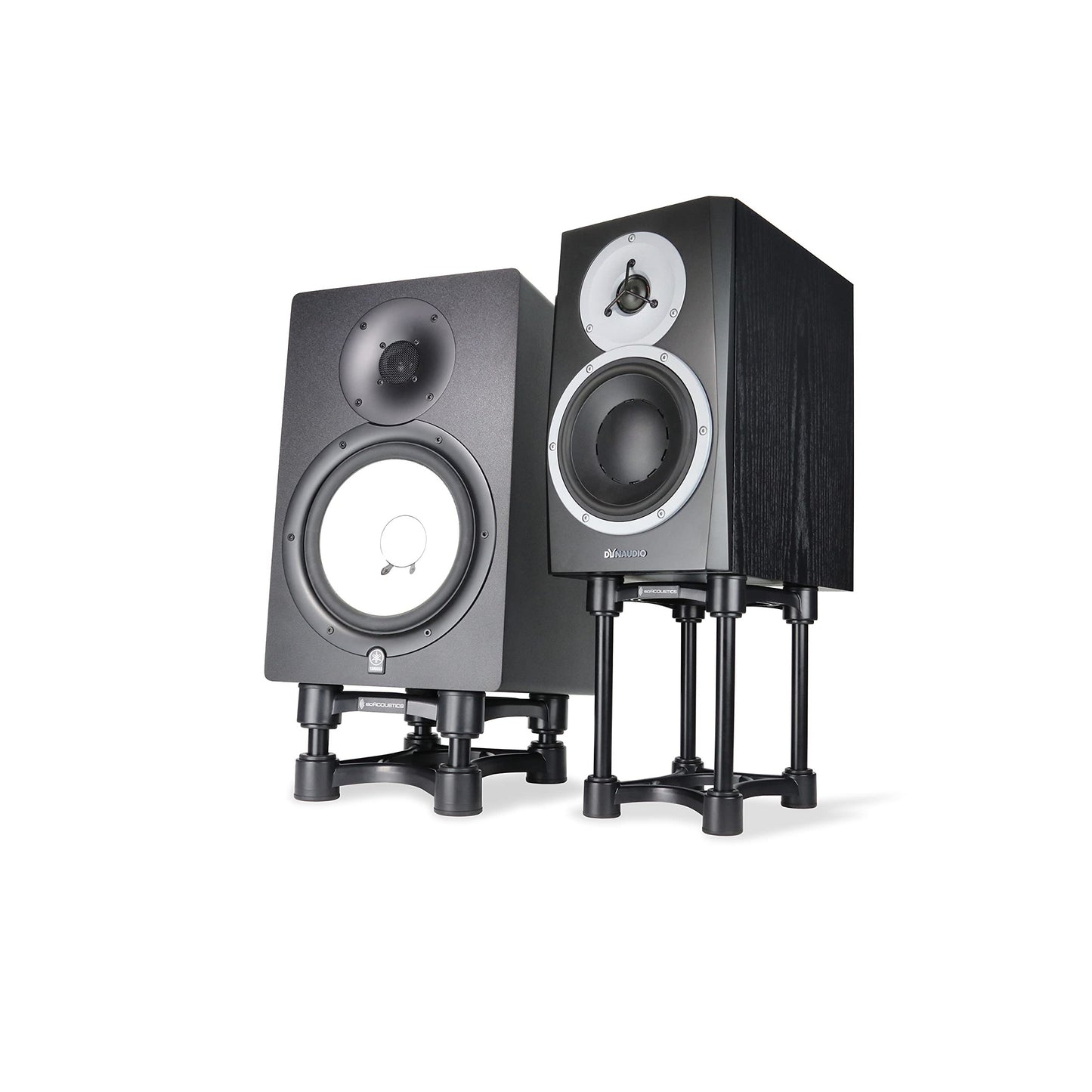 IsoAcoustics Iso-Stand Series Speaker Isolation Stands with Height & Tilt Adjustment: Iso-155 (6.1” x 7.5”) Pair