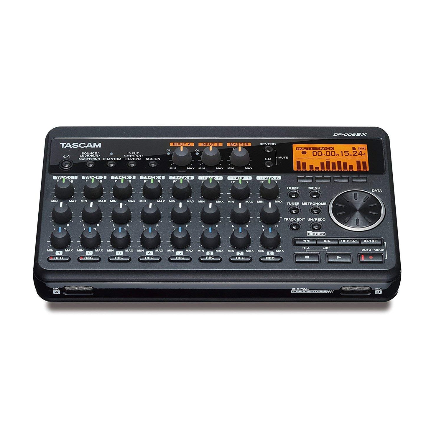 TASCAM DP-008EX Digital Portastudio 8-Track Portable Multi-Track Recorder