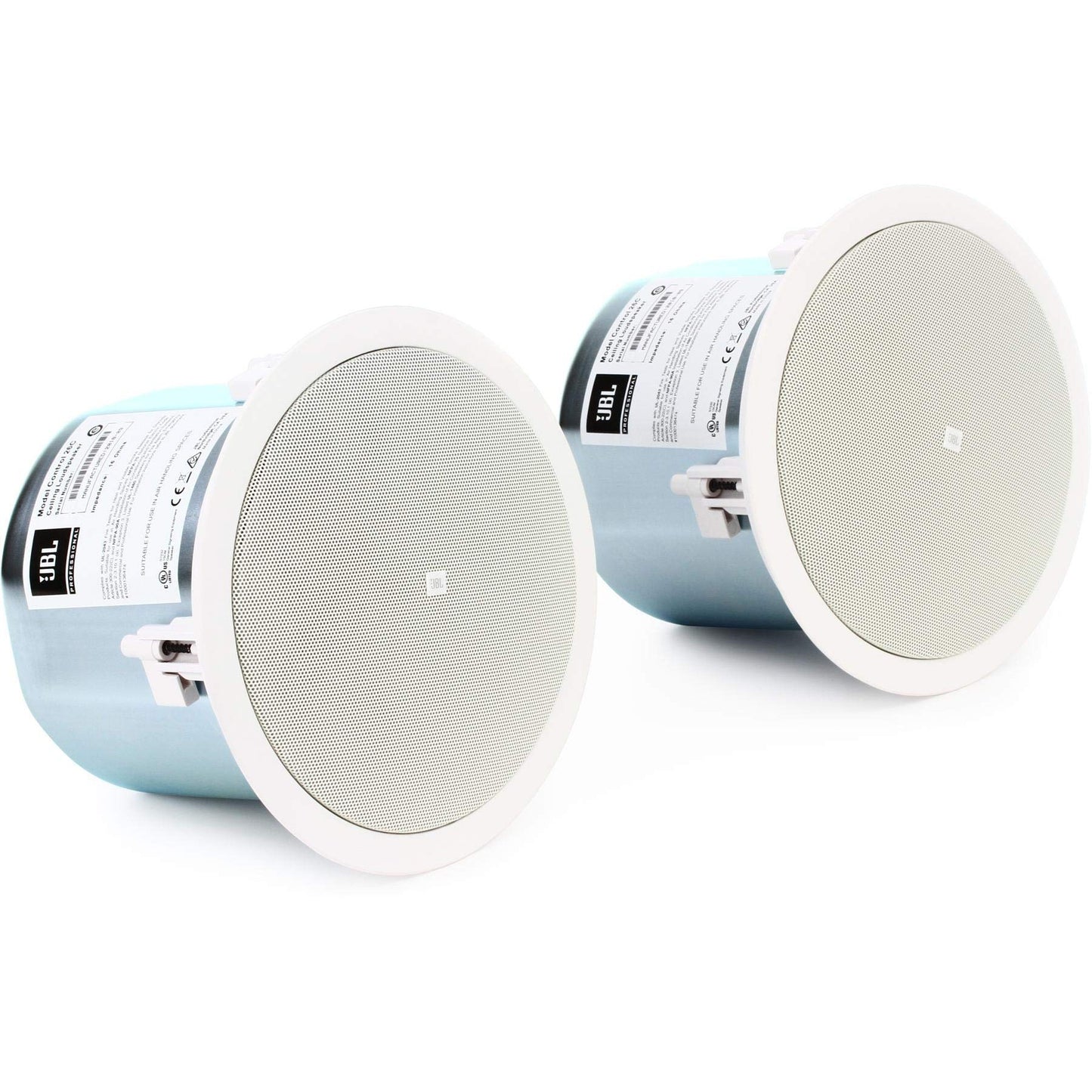 JBL Professional Control 26C 6.5-Inch Ceiling Loudspeaker Transducer Assemblies, Sold as Pair, White