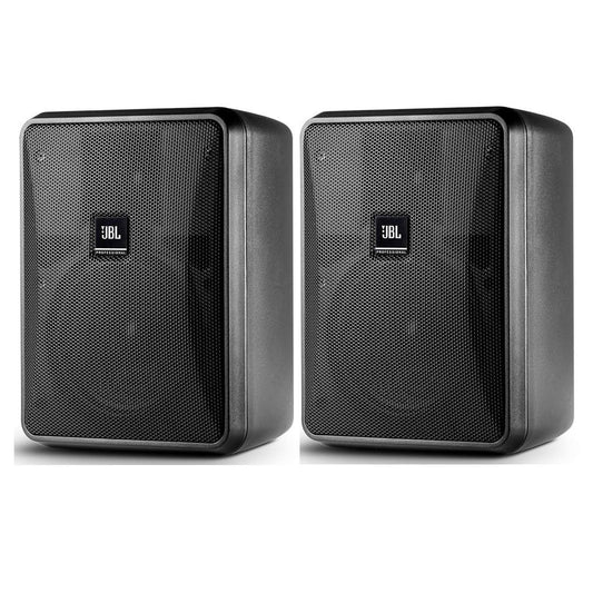 JBL Professional Control 25-1 Compact Indoor/Outdoor Background/Foreground Speaker, Black, Sold as Pair