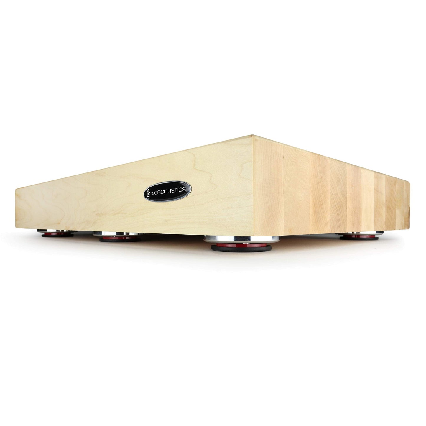 IsoAcoustics Delos Turntable Isolation Butcher Block Series: 2216M2 (22"W x 16"D x 3"H) Maple