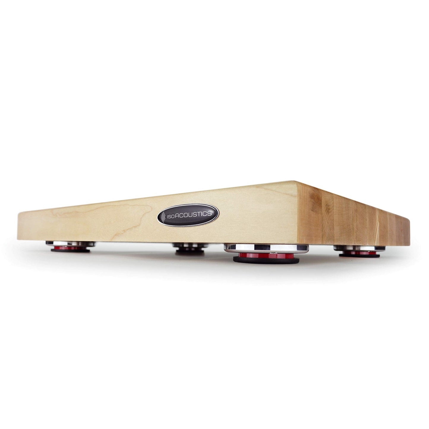 IsoAcoustics Delos Turntable Isolation Butcher Block Series: 1815M1 (18" W x 15" D x 1.75" H) Maple