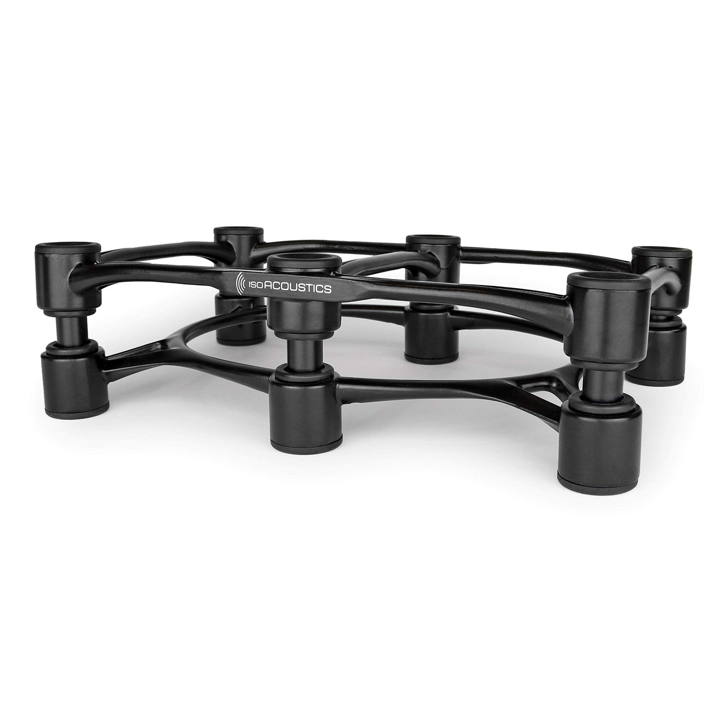 IsoAcoustics Aperta Series Isolation Speaker Stands with Tilt Adjustment: Aperta300 (11.8" x 7.9") Black (Single)