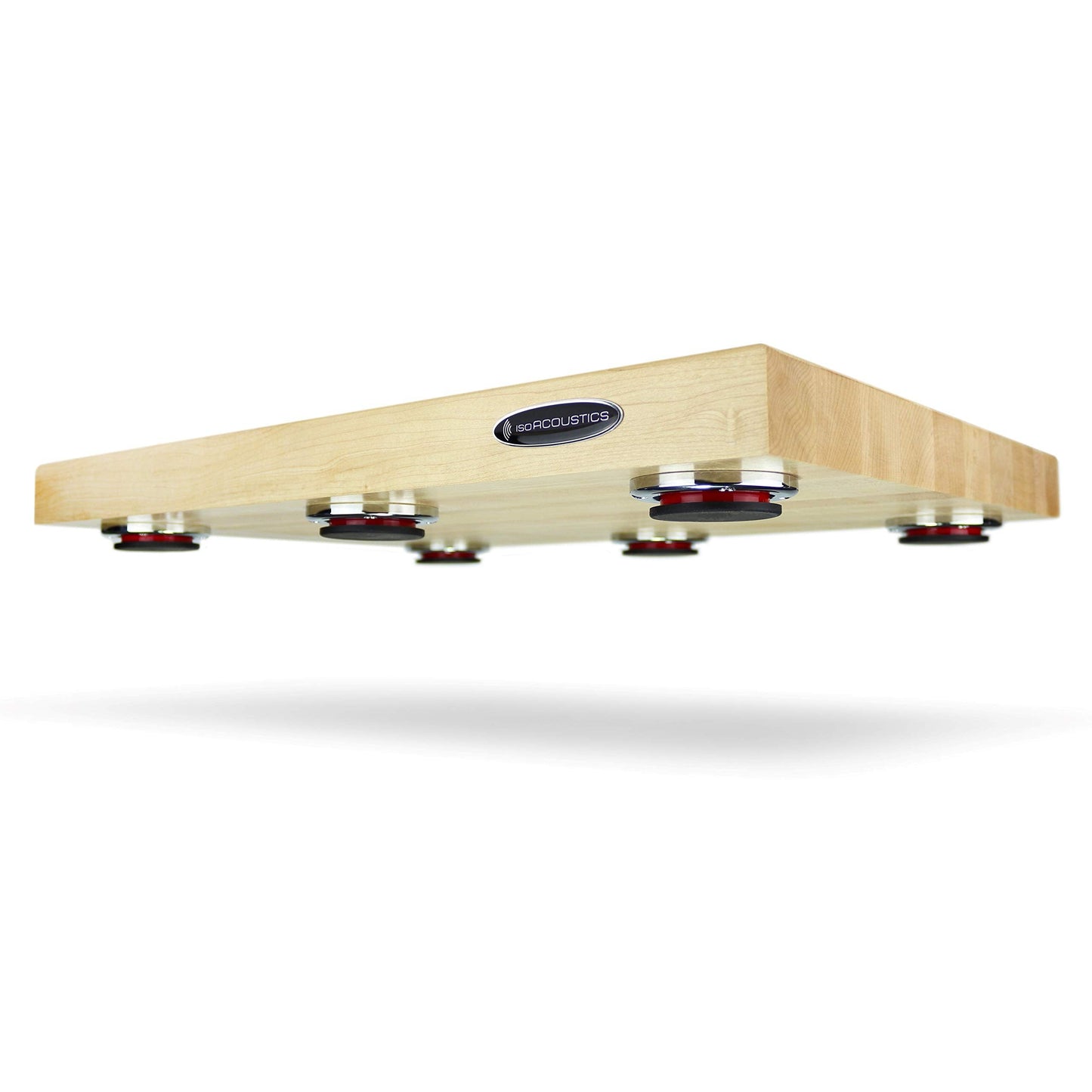 IsoAcoustics Delos Turntable Isolation Butcher Block Series: 2216M1 (22" W x 16" D x 1.75" H) Maple