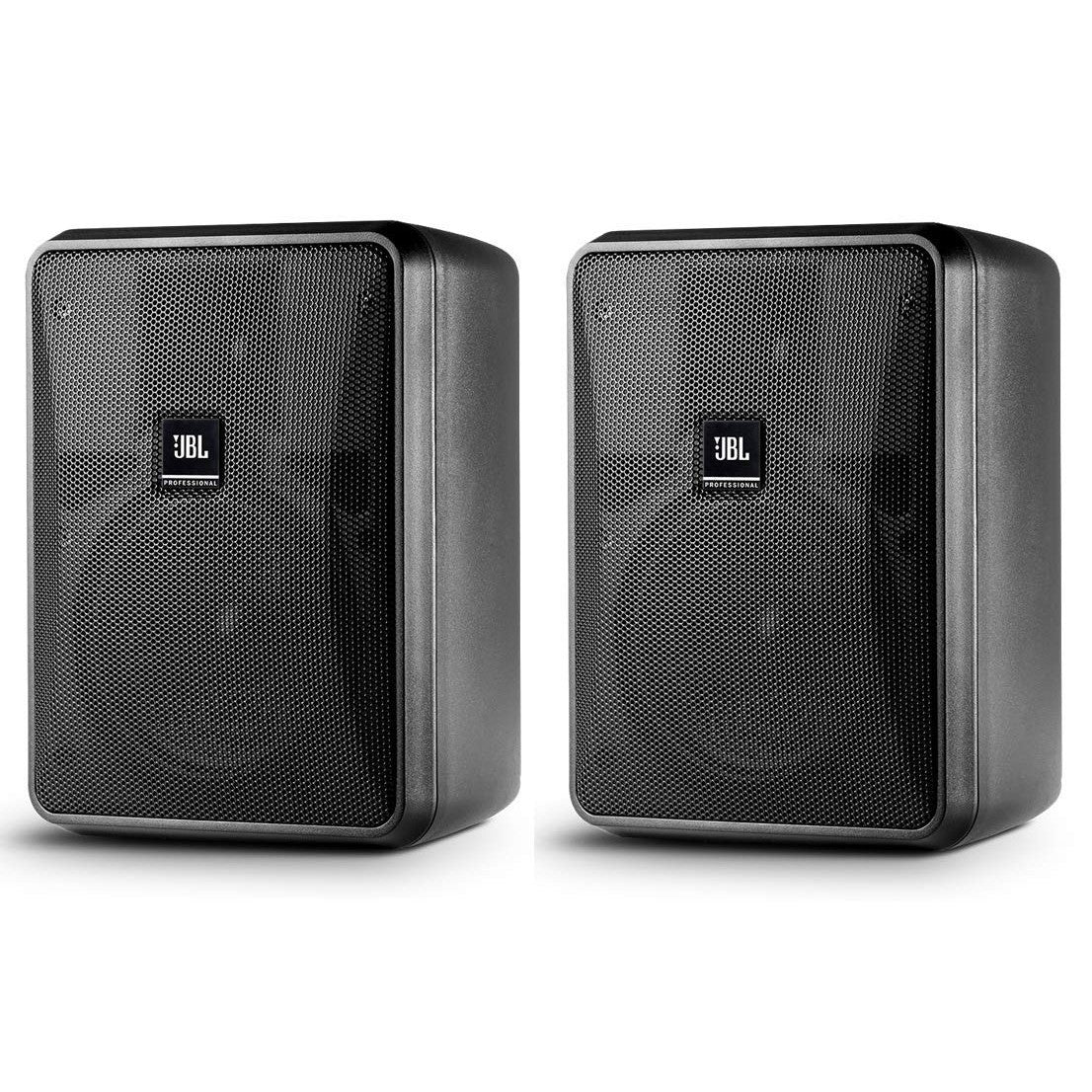 JBL Professional Control 25-1L Compact 8-Ohm Indoor/Outdoor Background/Foreground Speaker, Black, Sold as Pair