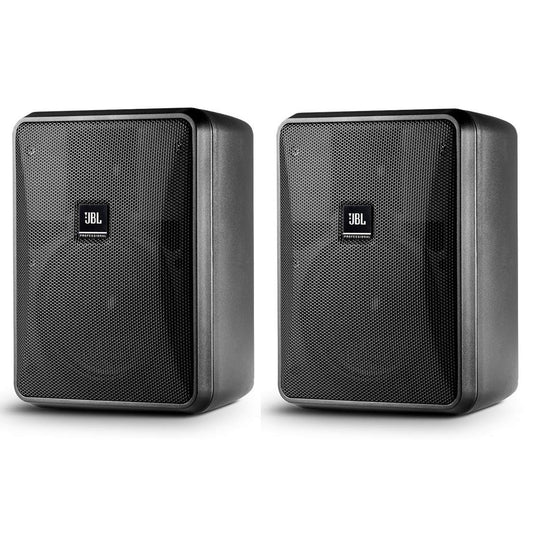 JBL Professional Control 25-1L Compact 8-Ohm Indoor/Outdoor Background/Foreground Speaker, Black, Sold as Pair