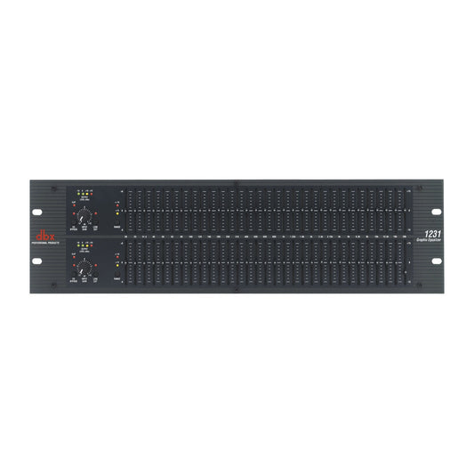 dbx 1231 Dual-Channel, 31-Band Graphic Equalizer, Black