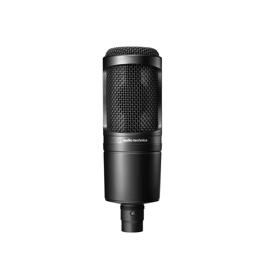 Audio-Technica AT2020 Cardioid Condenser Studio XLR Microphone, Ideal for Project/Home Studio Applications,Black