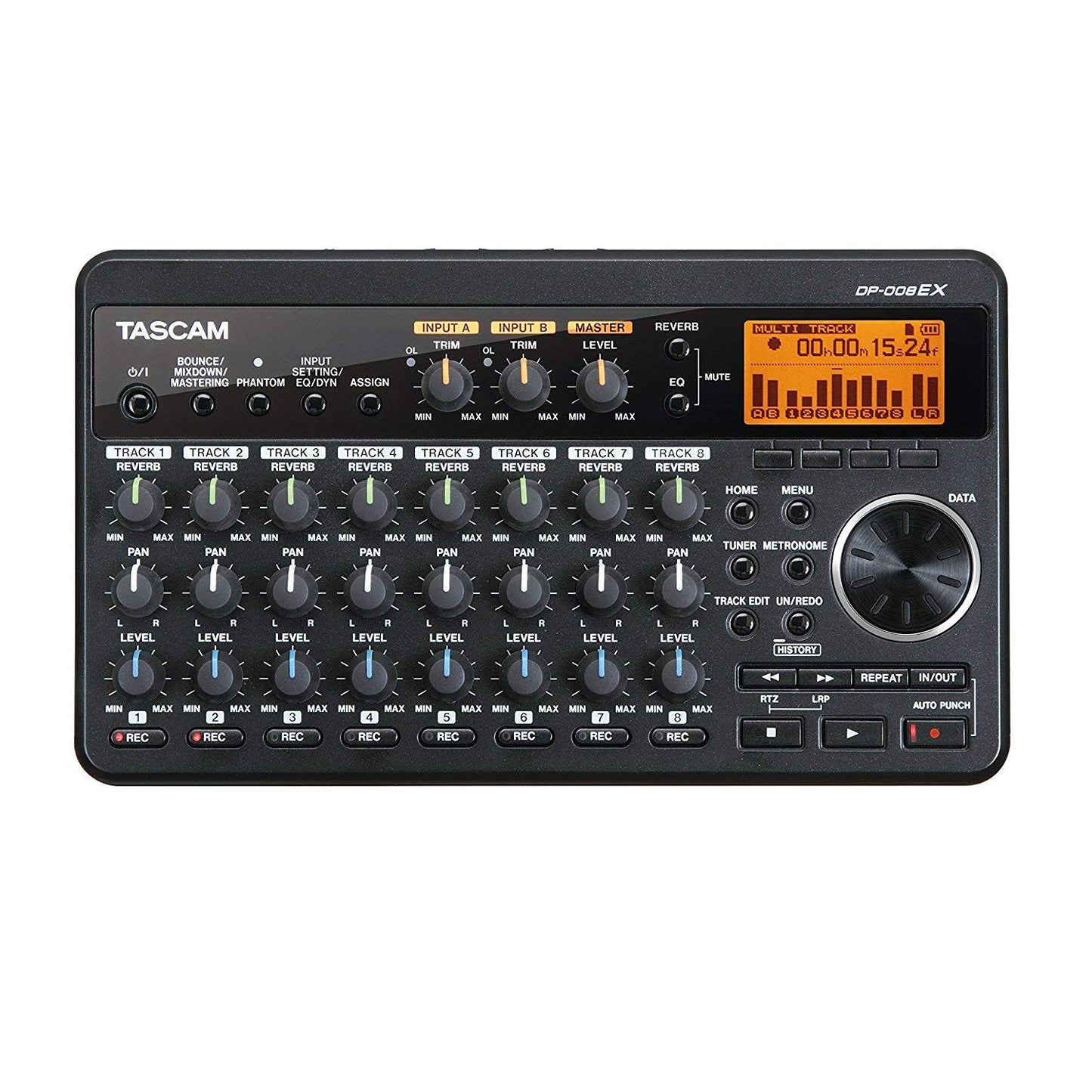 TASCAM DP-008EX Digital Portastudio 8-Track Portable Multi-Track Recorder