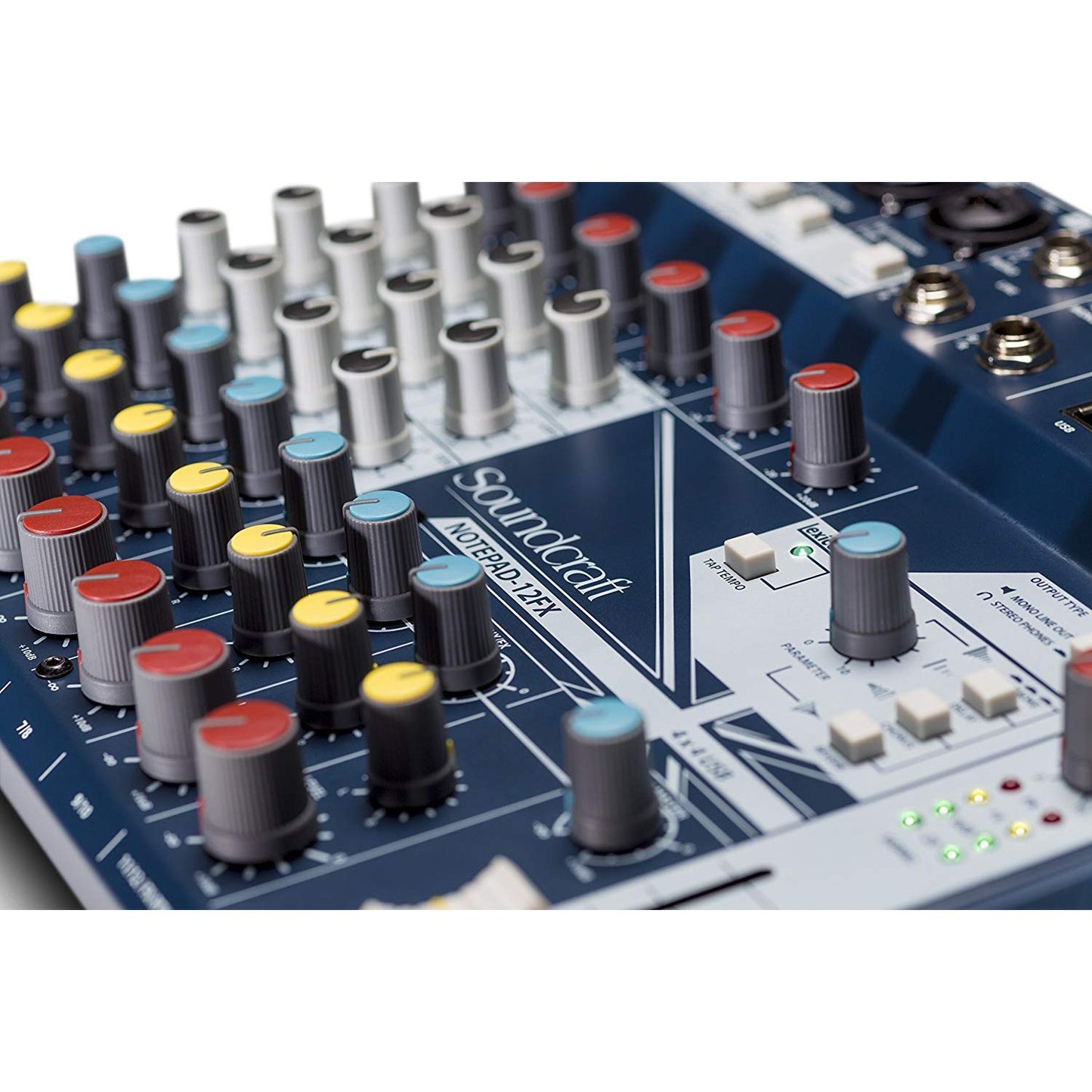 Soundcraft Notepad-12FX Small-format Analog Twelve-Channel Mixing Console with USB I/O and Lexicon Effects (5085985US),Blue