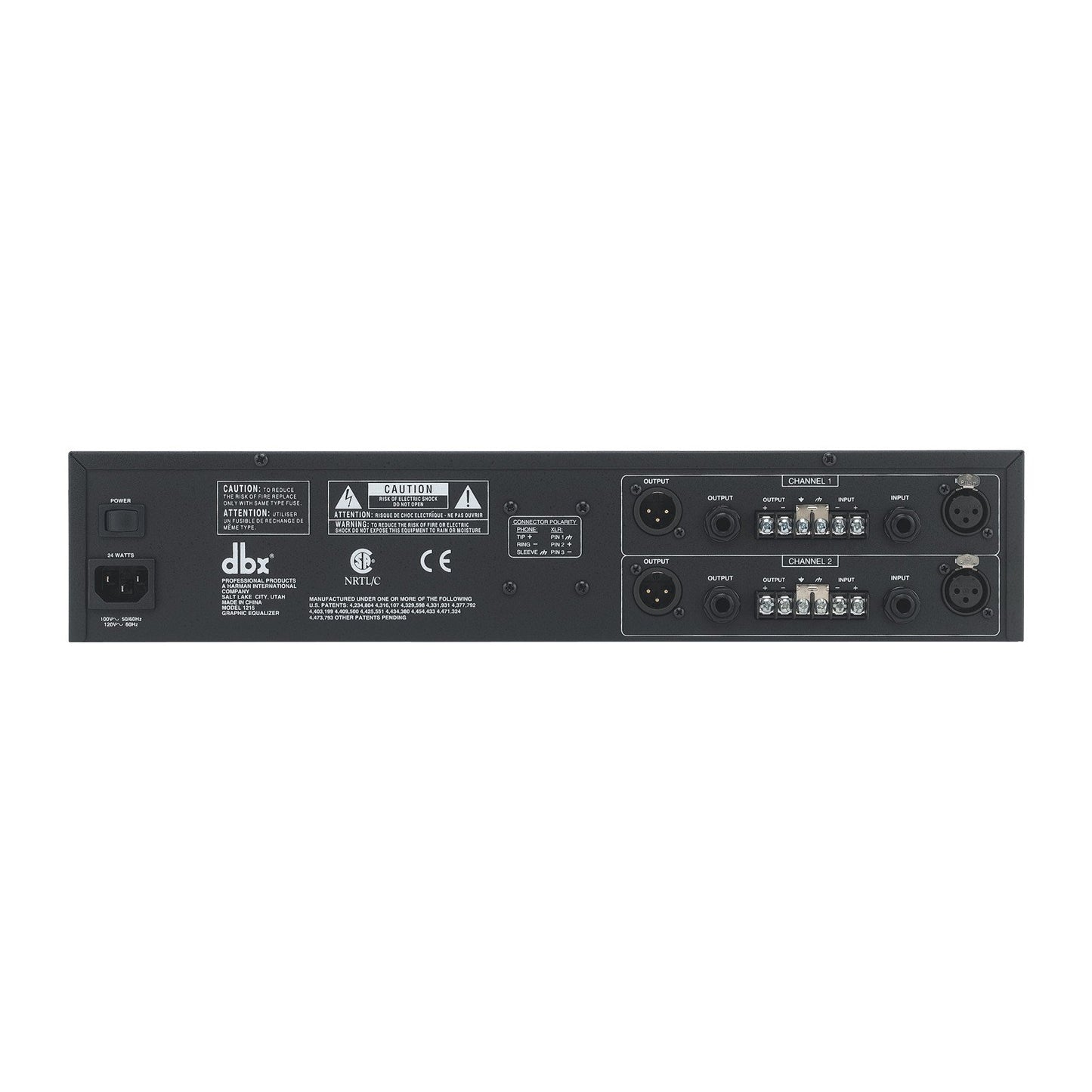 dbx 1215 Dual-Channel, 15-Band Graphic Equalizer