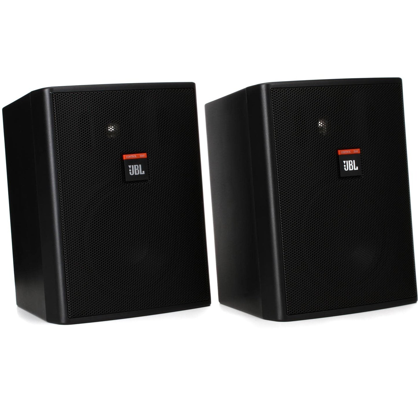 JBL Professional Control 25AV Compact Indoor/Outdoor Background/Foreground Speaker, Black, Sold as Pair