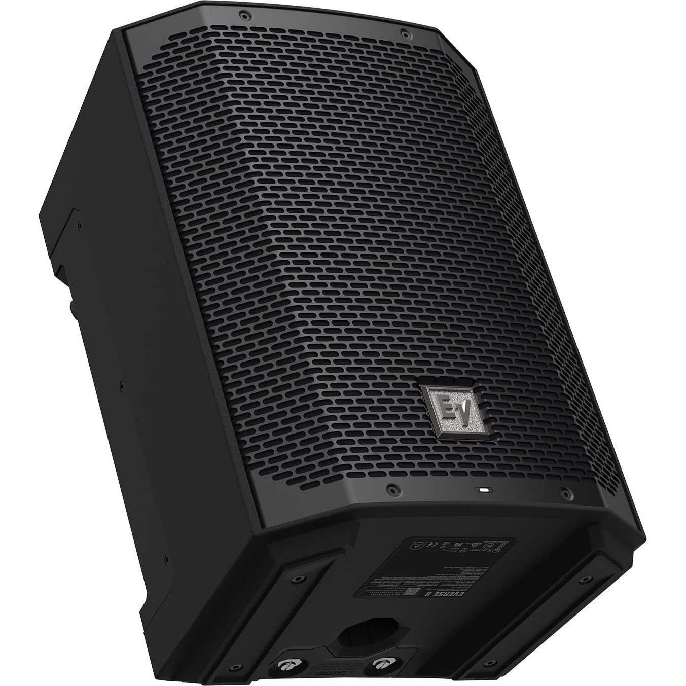 Electro-Voice EVERSE 8 8" 2-Way Battery Powered Loudspeaker with Bluetooth, Automatic Feedback Suppression, and Music Ducking, Black