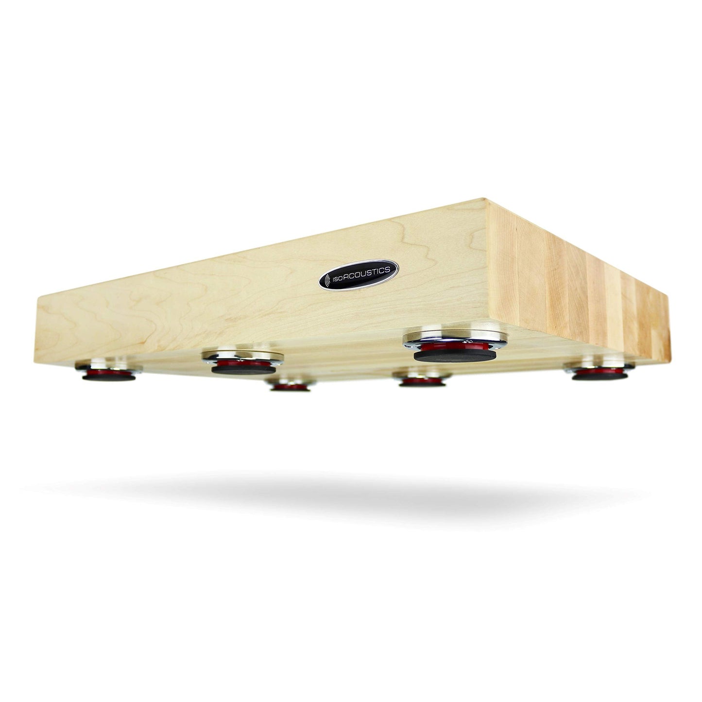 IsoAcoustics Delos Turntable Isolation Butcher Block Series: 2216M2 (22"W x 16"D x 3"H) Maple