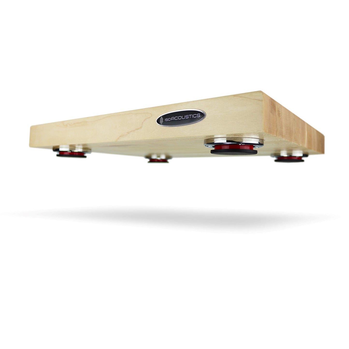 IsoAcoustics Delos Turntable Isolation Butcher Block Series: 1815M1 (18" W x 15" D x 1.75" H) Maple