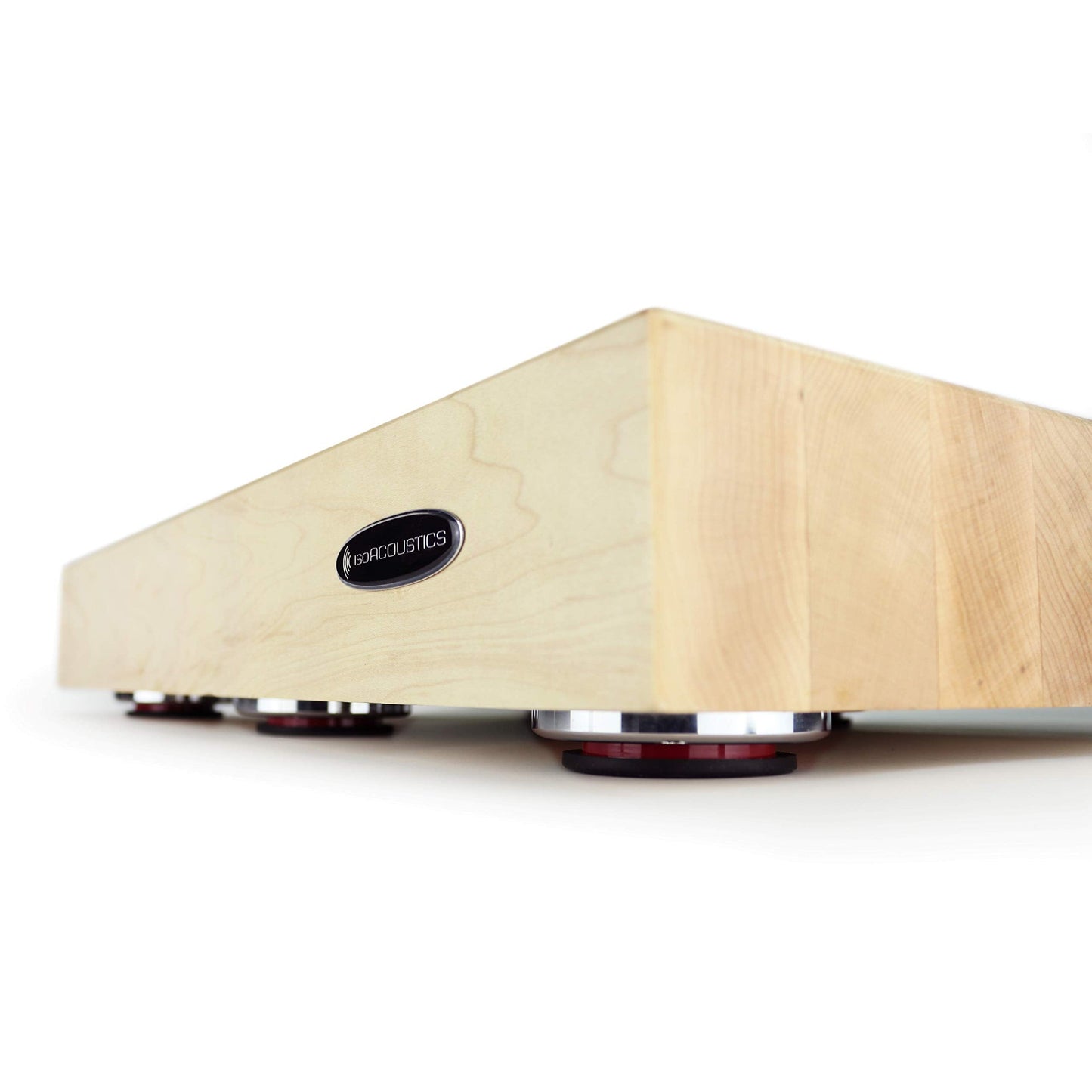 IsoAcoustics Delos Turntable Isolation Butcher Block Series: 2216M2 (22"W x 16"D x 3"H) Maple