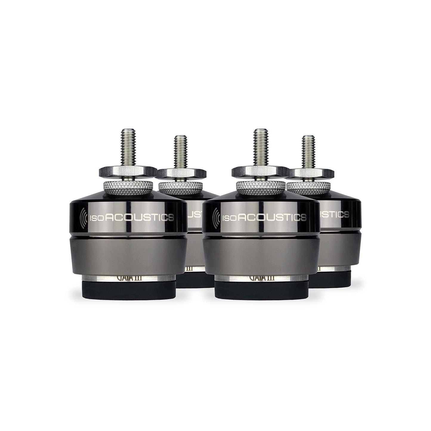 IsoAcoustics Gaia Series Isolation Feet for Speakers & Subwoofers (Gaia III, 70 lb max) – Set of 4