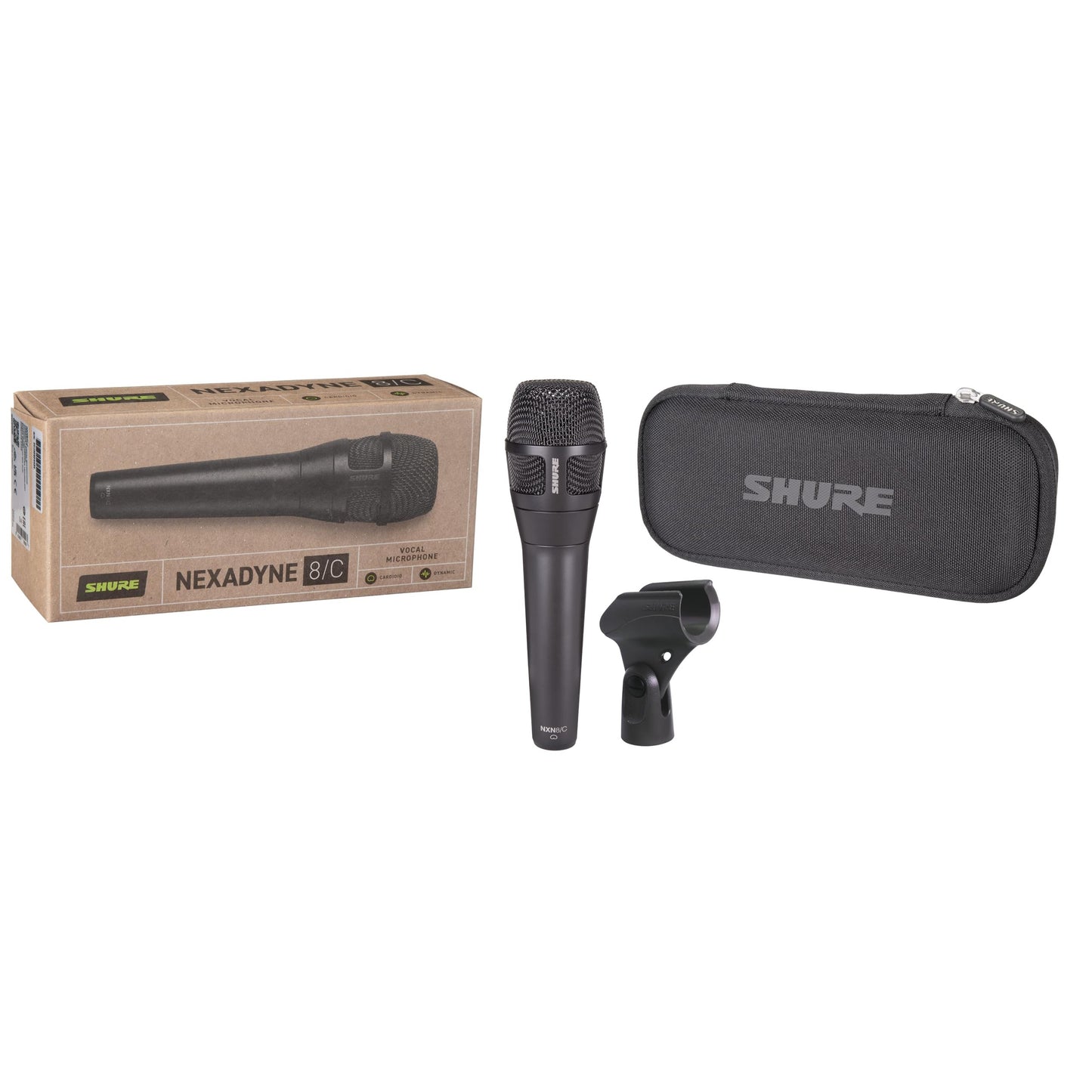 Shure Nexadyne 8/C - Professional Cardioid Dynamic Vocal Microphone with Dual-Engine Technology, Exceptional Signal Clarity, Reliability - Perfect for Live Performances and Studio Recordings