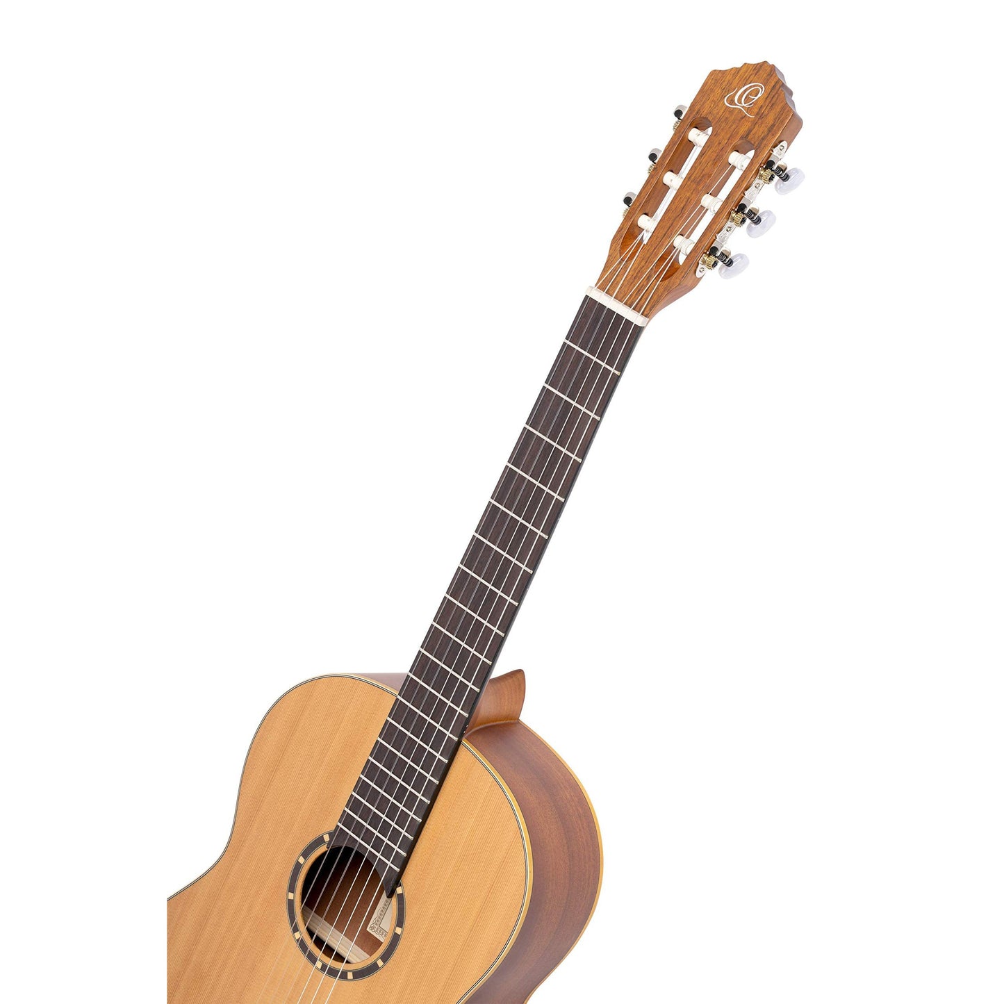 Ortega Guitars 6 String Family Series Full Size Left-Handed Nylon Classical Guitar w/Bag, Cedar Top-Natural-Satin, (R122L)