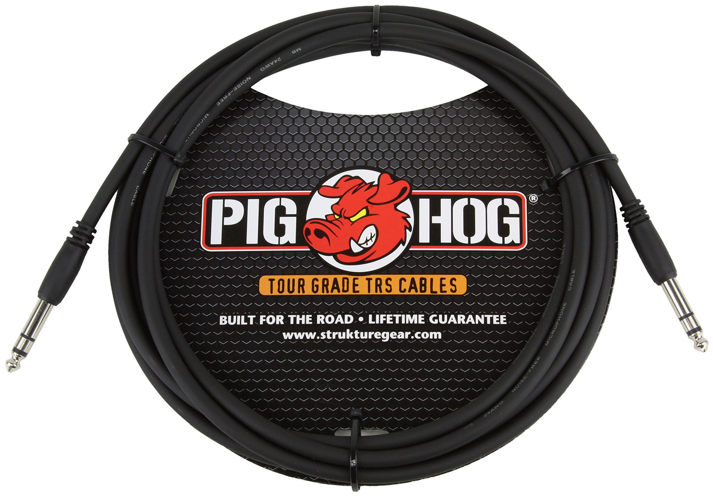 Pig Hog PTRS15 High Performance 1/4" TRS Instrument Cable, 15 Feet