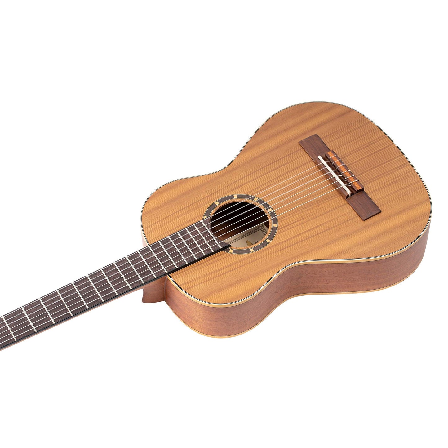 Ortega Guitars 6 String Family Series 1/2 Size Nylon Classical Guitar w/Bag, Right, Cedar Top-Natural-Satin, (R122-1/2)