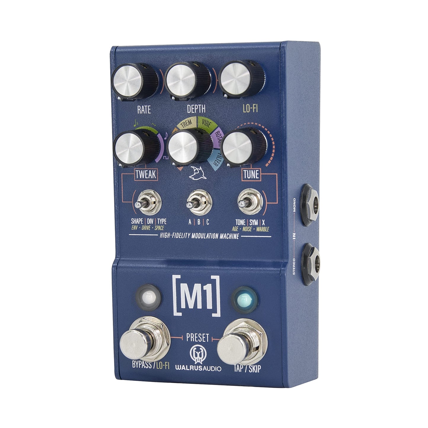 Walrus Audio MAKO Series M1 High Fidelity Modulation Machine, Blue (900-1063)