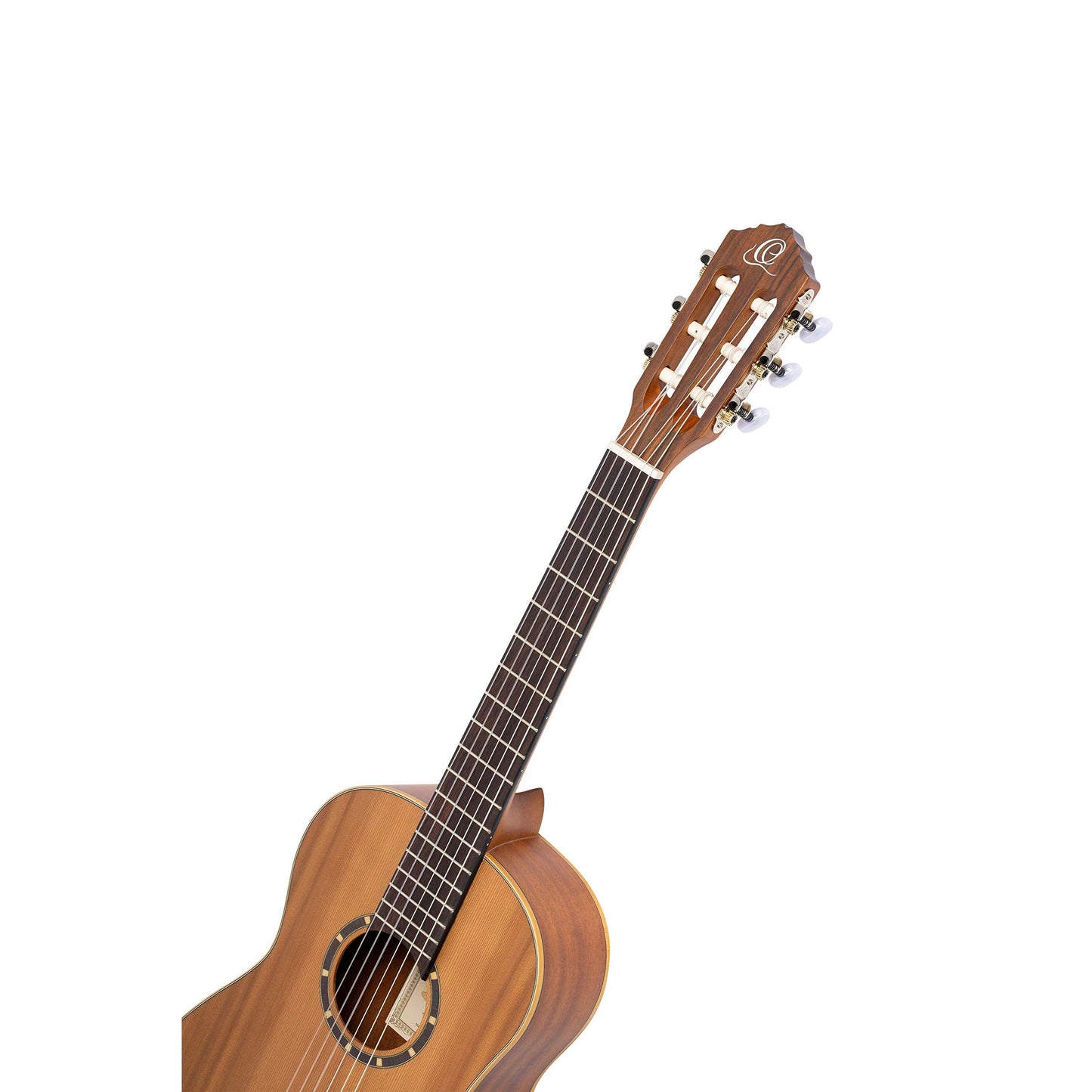 Ortega Guitars 6 String Family Series 1/2 Size Left-Handed Nylon Classical Guitar w/Bag, Cedar Top-Natural-Satin, (R122-1/2-L)