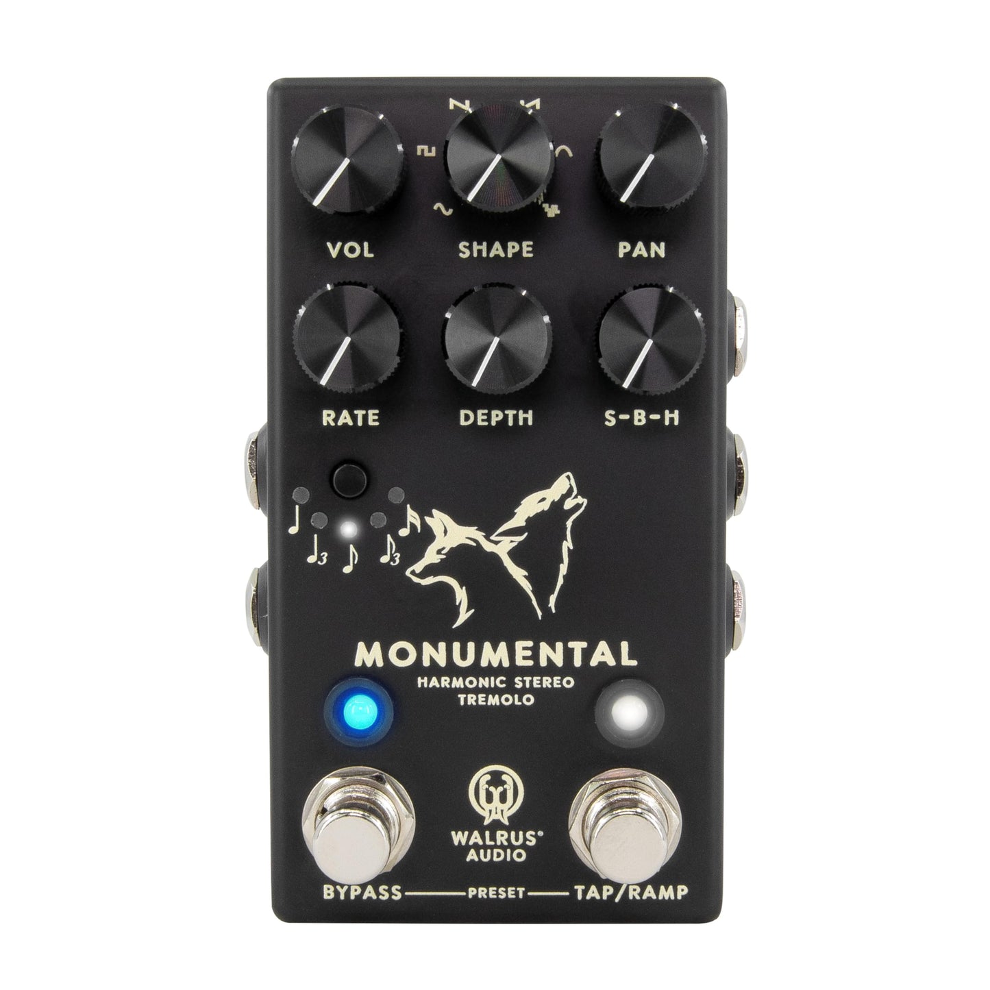 Walrus Audio Monumental Stereo Harmonic Tap Tremolo, Black