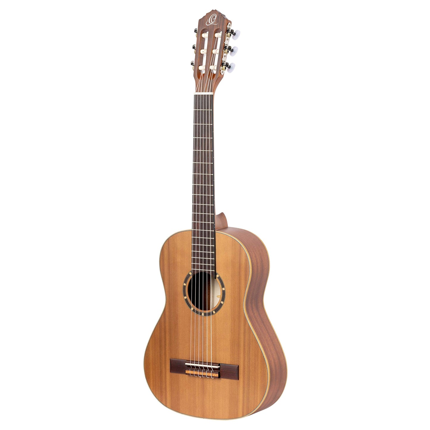 Ortega Guitars 6 String Family Series 1/2 Size Left-Handed Nylon Classical Guitar w/Bag, Cedar Top-Natural-Satin, (R122-1/2-L)