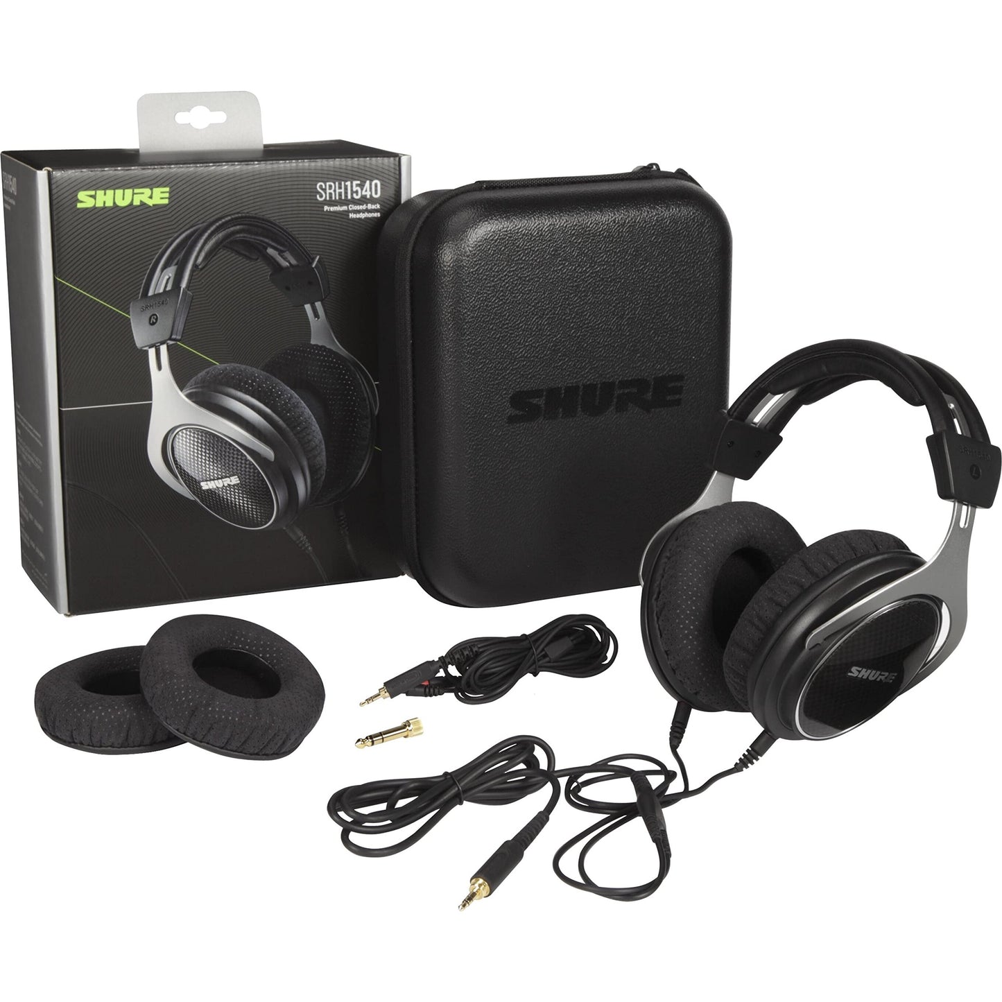 Shure SRH1540 Premium Closed-Back Headphones with 40mm Neodymium Drivers for Clear Highs and Extended Bass, Built for Professional Audio/Sound Engineers, Musicians and Audiophiles (SRH1540-BK)