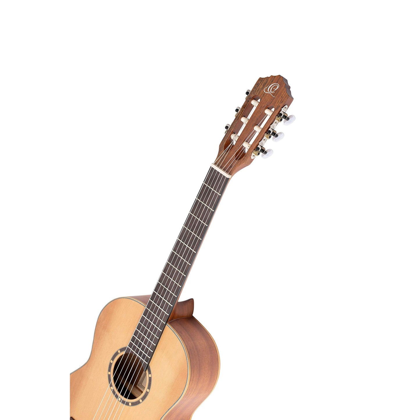 Ortega Guitars 6 String Family Series 3/4 Size Nylon Classical Guitar w/Bag, Right, Cedar Top-Natural-Satin, (R122-3/4)